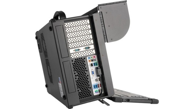 MegaPAC L2 Portable Workstation i7 Dual Xeon side IO thumbnail