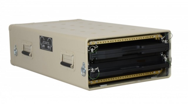 PCG AGS-RMDDU-23_C4ISR_dual_rugged_monitor_KVM_transit_case_open thumbnail